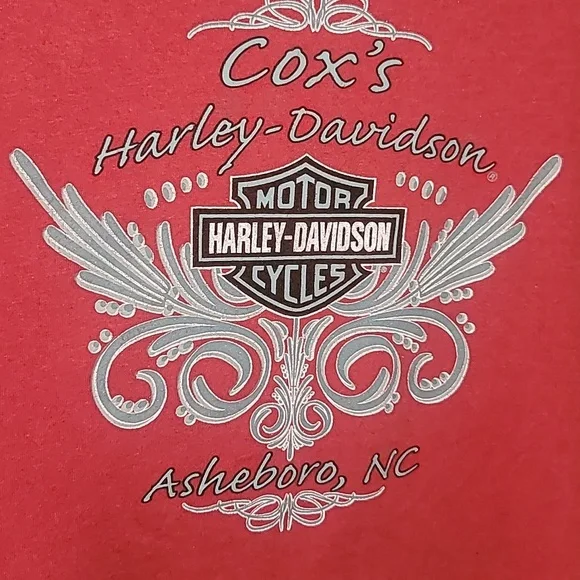 Harley Davidson Womens V-neck Short Sleeve Tshirt - Picture 6 of 9